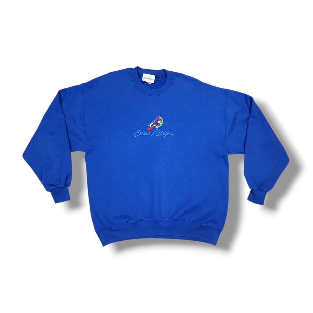 Vintage Beau Rivage Biloxi, MS Casino‎ Crewneck Sweatshirt Blue Size XLarge